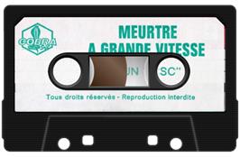 Cartridge artwork for Meurtre A Grande Vitesse on the Amstrad CPC.